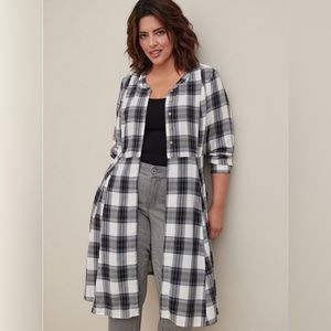 NWT Black/Grey Flannel dress, 4X